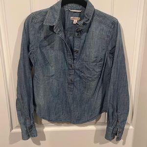 Merona chambray denim top